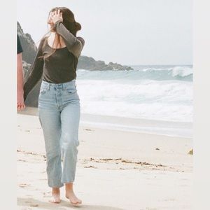 Levi’s Ribcage Straight Ankle Lightwash Denim